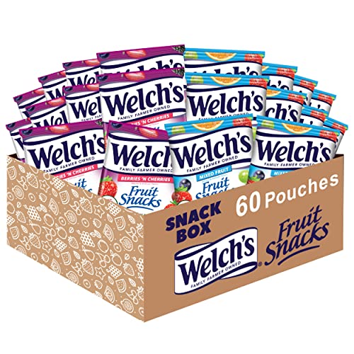 Welch's Fruit Snacks, Mixed Fruit & Berries Variety Pack (60 Pack)