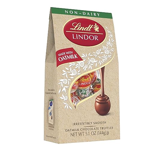 Lindt LINDOR OatMilk Chocolate Truffles, 5.1 oz