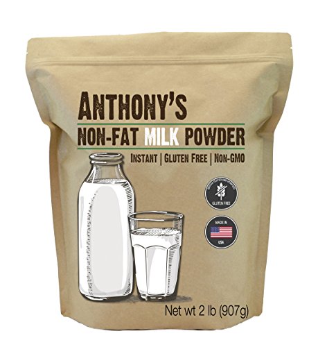 Anthony's Non Fat Milk Powder, 2 lb, Gluten Free & Non GMO