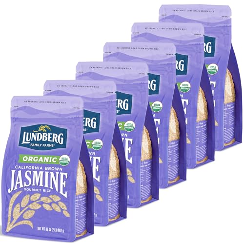 Lundberg Organic Jasmine Rice, 32oz (Pack of 6)