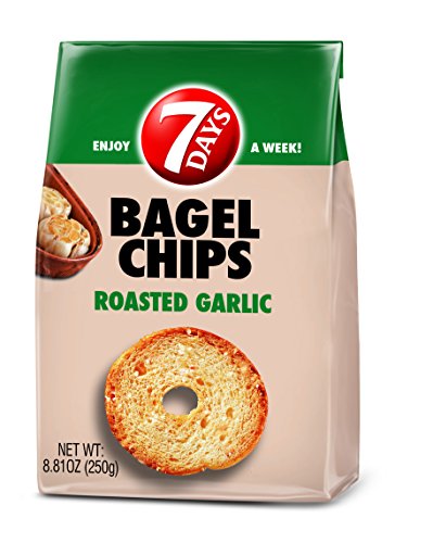 7Days Bagel Chips, Roasted Garlic, 8.81 oz