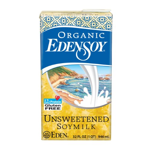 Eden Soymilk Unsweetened Organic, 32-ounces (Pack of 6)