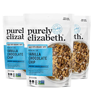 Purely Elizabeth Vanilla Chocolate Chip Granola, 3 Ct, 12oz