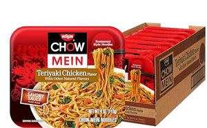 Nissin Chow Mein Teriyaki Chicken, 4 Ounce (Pack of 8)