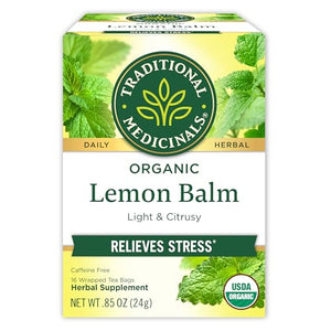 Traditional Medicinals Organic Lemon Balm Tea, 16 Bags