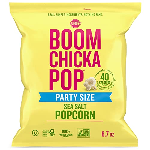 Angie's BOOMCHICKAPOP Sea Salt Popcorn, 6.7 oz