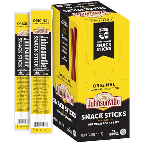 Johnsonville Original Summer Sausage Sticks, 1 Oz (24 Count)