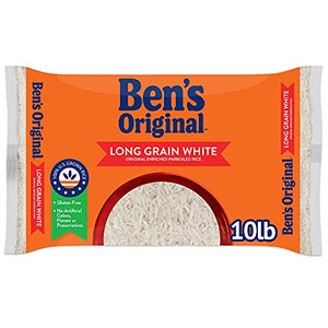 BEN'S ORIGINAL Enriched Long Grain White Rice, 10 lb Bag