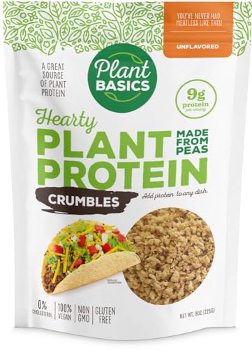 Plant Basics Hearty Plant Protein Crumbles, 8 oz