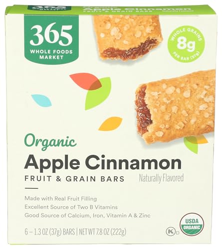 365 Organic Apple Cereal Bar, 6 Count