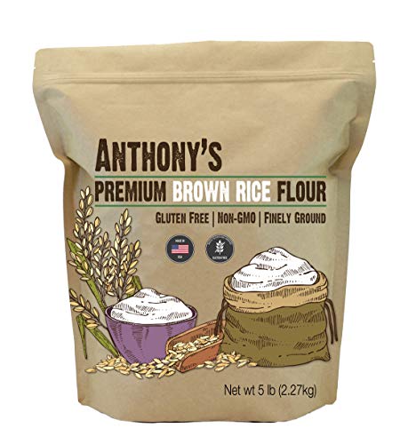 Anthony's Brown Rice Flour, 5 lb, Gluten Free, Non GMO