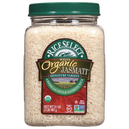 RiceSelect Jasmati Organic Rice, 32-Ounce Jar