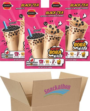 Instant Boba Bubble Pearl Milk Tea Kit, 9 Servings