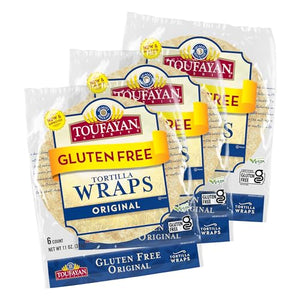 Toufayan Original Gluten Free Tortilla Wraps, 3 Pack