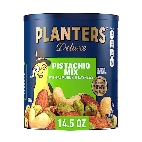 PLANTERS Deluxe Pistachio Mix, 14.5 Oz Canister