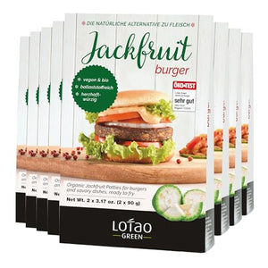 Lotao Jackfruit Burger Patties, 8 Pack