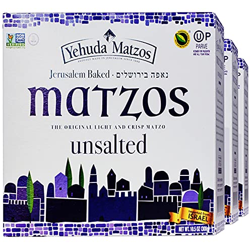 Yehuda Unsalted Matzo Thins, 10.5oz, 3 Pack