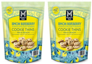 Lemon Blueberry Cookie Thins, 16 Oz (Pack of 2)