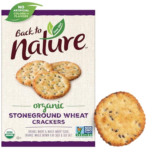 Back to Nature Organic Wheat Crackers, 6 Ounce