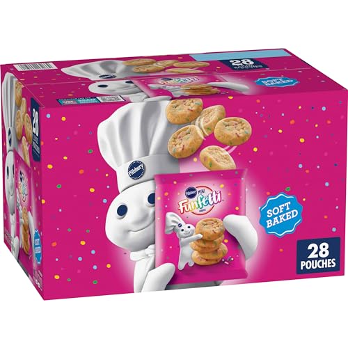 Pillsbury Mini Soft Baked Cookies, Funfetti, 28 ct