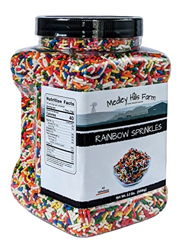 Rainbow sprinkles by Medley Hills farm, 2.2 Lbs.