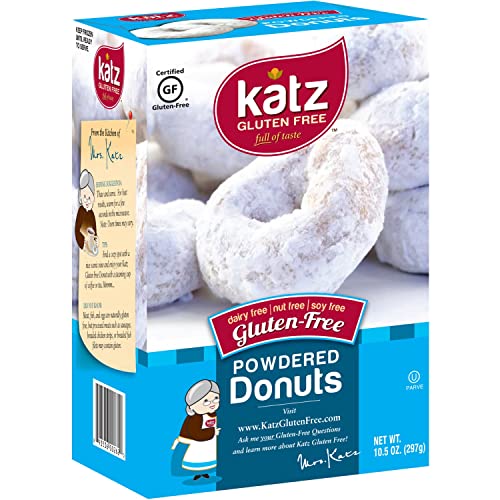 Katz Gluten Free Powdered Donuts, 10.5 Oz (Pack of 6)