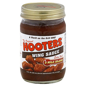 Hooters 3 Mile Island Wing Sauce, 12oz (Pack of 6)