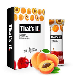 That's it. Apple + Apricot 100% Natural Real Fruit Bar, 12 Pack