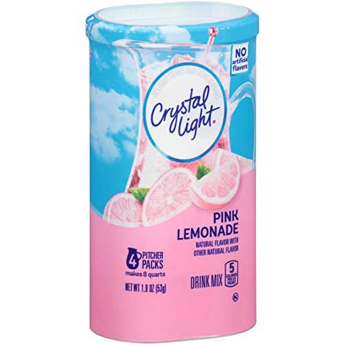 Crystal Light Pink Lemonade Drink Mix, 1.9-Ounce (Pack of 4)