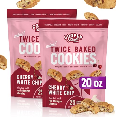 Cooper Street Cherry White Chunk Biscotti, 20oz (2 Pack)