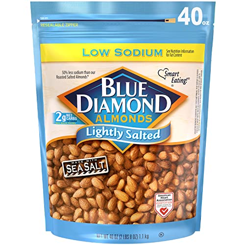 Blue Diamond Almonds Lightly Salted, 40oz Resealable Bag