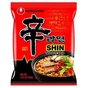 Nongshim Spicy Shin Instant Ramen Noodle, 20 Pack