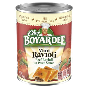 Chef Boyardee Mini Beef Ravioli, Microwave Pasta, 15 oz