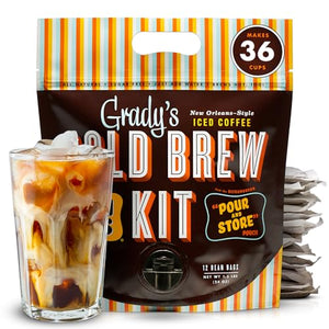 Grady's Cold Brew Coffee Kit, 12 Bean Bags