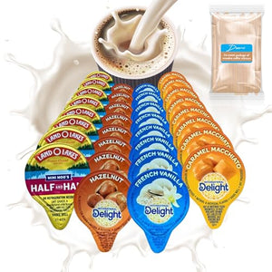 Coffee Creamer Liquid Singles Variety Pack (72 Pack)