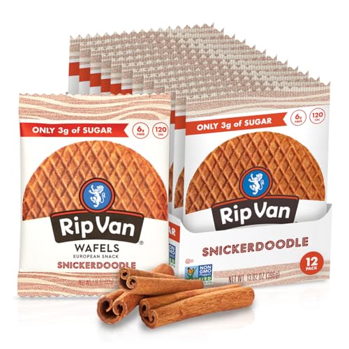 Rip Van Wafels Snickerdoodle Stroopwafels, 12 Pack