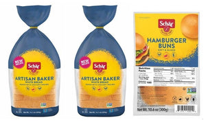 Schar Artisan Baker Gluten Free Bread and Buns Pack