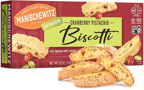 Manischewitz Gluten Free Cranberry Pistachio Biscotti