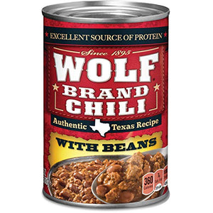 WOLF BRAND Chili With Beans, 24 oz.