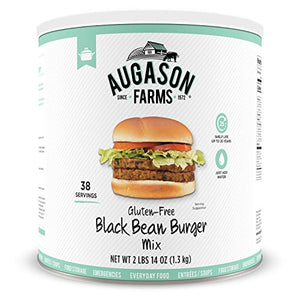 Augason Farms Gluten-Free Black Bean Burger, 2 lbs 14 Oz