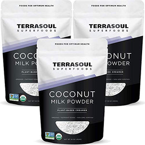 Terrasoul Superfoods Organic Coconut Milk Powder, 3 Lbs