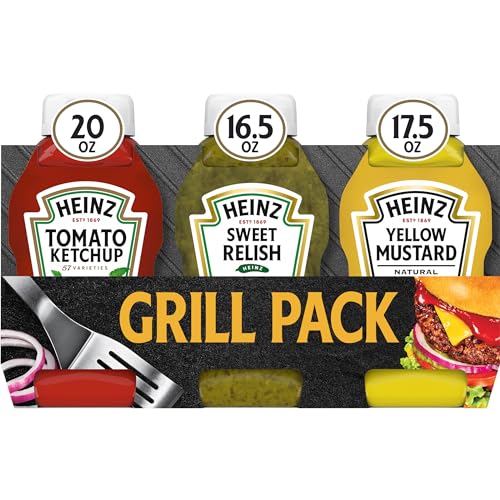 Heinz Tomato Ketchup, Relish, and Mustard Picnic Pack