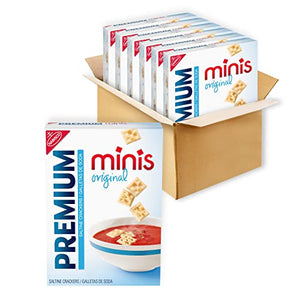 Premium Original Mini Saltine Crackers, 6 - 11 oz Boxes