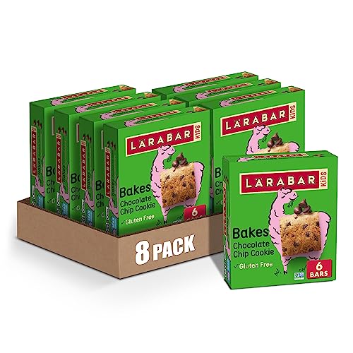 Larabar Kid Gluten Free Chocolate Chip Cookie, 6 Bars, 5.76 oz (Pack of 8)