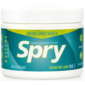 Spry Fresh Natural Xylitol Chewing Gum, 100 Count