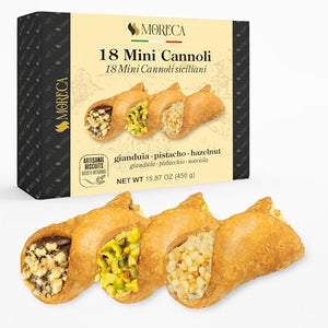 Biscotti Cannoli Italian Cookies, 18 Mini Cannoli Gift Box