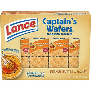 Lance Sandwich Crackers, Peanut Butter & Honey (8 Packs)