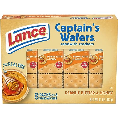 Lance Sandwich Crackers, Peanut Butter & Honey (8 Packs)