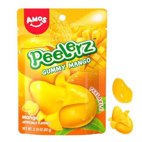 Amos Peelable Mango Candy, 2.19oz Bag (3 Pack)