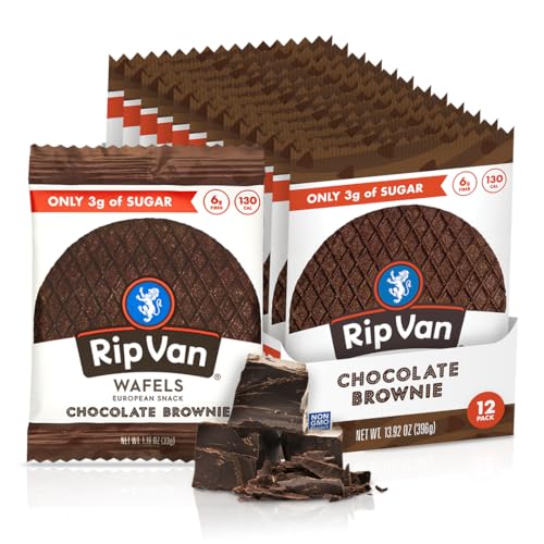 Rip Van Wafels Chocolate Brownie Stroopwafels - 12 Pack